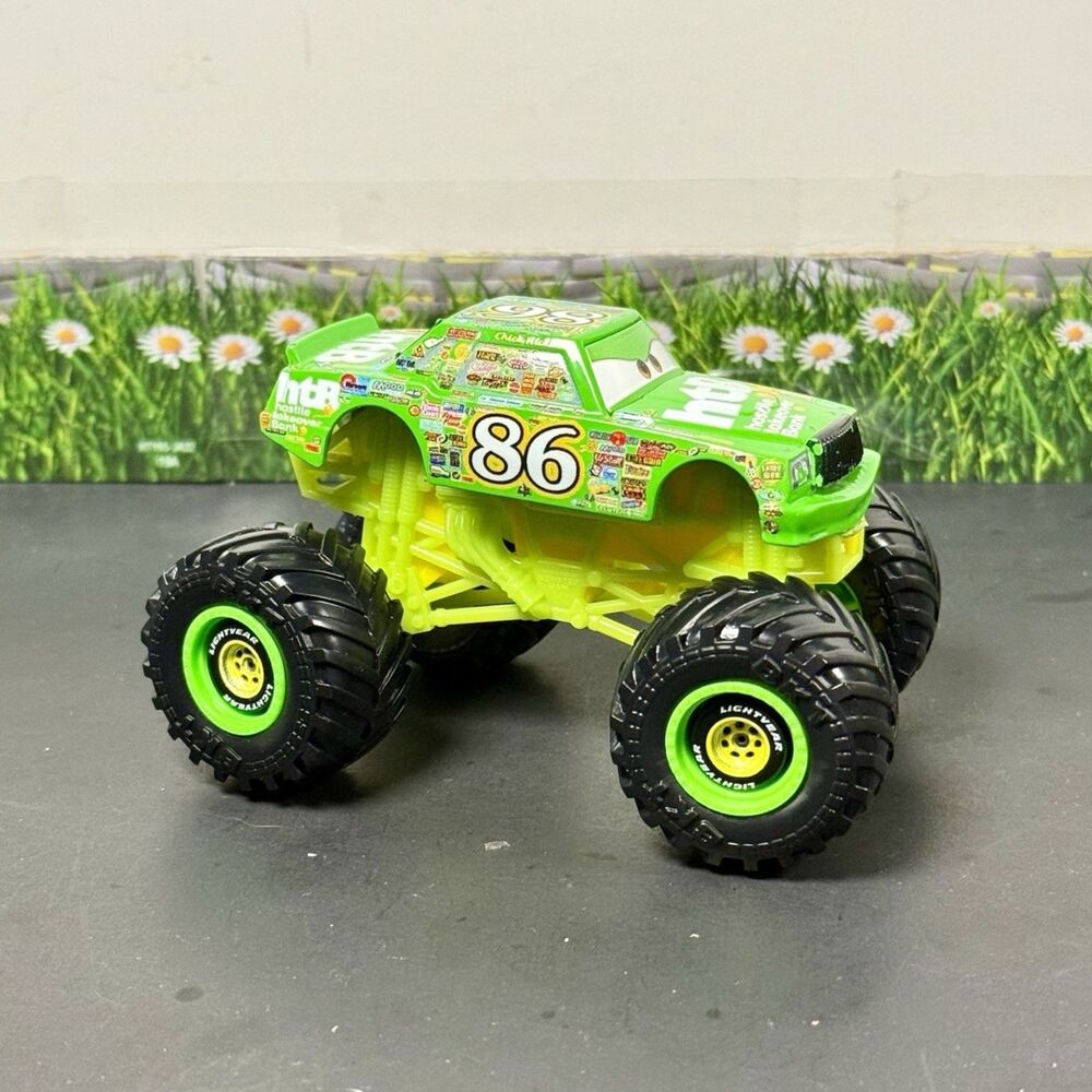 Disney Pixar Cars Custom Monster Truck Chick Hicks 1:64 Scale USED See Photos